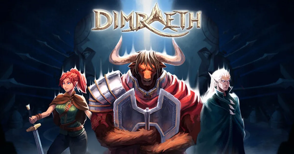Dimraeth Steam store capsule artwork showing the game title and pixel-art world