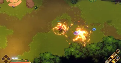 Dimraeth character build scene showing different pixel-art heroes in the same world